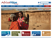 Tablet Screenshot of africahope.org